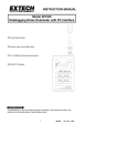 Extech Instruments 407355 Instruction manual