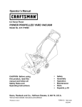 Craftsman 247.770990 Operator`s manual
