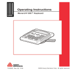 Avery MONARCH 939I Operating instructions