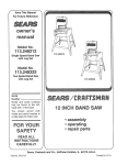 Craftsman 113.248322 Owner`s manual