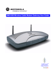 Motorola SBG1000 User guide