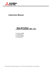 Mitsubishi DX-TL2500U Instruction manual