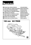 Makita 5017RKB Instruction manual