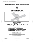Emerson CF530WW00 Owner`s manual