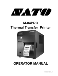 SATO M-84PRO Specifications