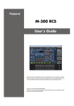 Roland RSS M-300 User`s guide