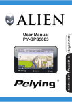 Alien PY-GPS5003 User manual