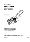 Craftsman 247.388240 Owner`s manual