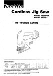 Makita 433ODWA Instruction manual