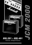 Marshall Amplification JCM 2000 DSL 201 Instruction manual