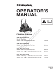 Simplicity 5900524 Operator`s manual