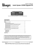 Wenger Tascam CC-222 Owner`s manual