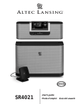 Altec Lansing SR4021 User`s guide