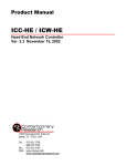 Contemporary Research ICC2-IRC Product manual