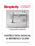 Simplicity S210 Instruction manual