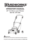 Yardworks 270-1242 Operator`s manual