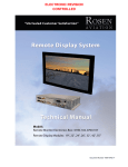 Rosen Aviation Remote Display System Specifications