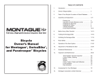 MONTAGUE Paratrooper Owner`s manual