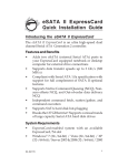 SIIG eSATA II ExpressCard Installation guide