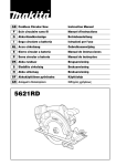 Makita 5621RD Instruction manual