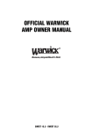 Warwick SWEET 25.2 Technical data