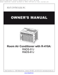 COMFORT-AIRE RAD-101A Owner`s manual