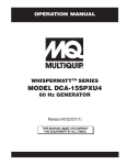 MULTIQUIP DCA-15SPX3 Specifications