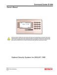 Bosch D9210C Owner`s manual