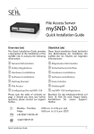 SEH mySND-120 Installation guide