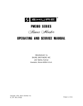 Shure PM300 SERIES Service manual