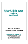 Microcomputer Systems MSI-P602 User manual
