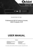 Vision X8D User manual