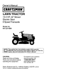Craftsman 917.271551 Owner`s manual