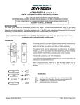 Universal Remote Control Thermo Control Operating instructions