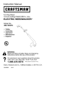 Craftsman 358.745270 Instruction manual