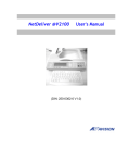 Avision NETDELIVER @V2100 User`s manual