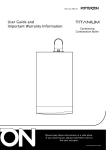 Baxi Potterton Titanium User guide