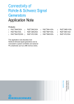 Connectivity of Rohde & Schwarz Signal Generators Application Note