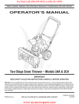 MTD 3AA Operator`s manual