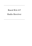 Racal RA117 Manual