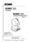 Robe Robin 600 LEDWash Specifications