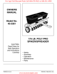 Agri-Fab 45-0301 Owner`s manual