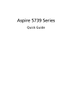 Aspire 5739 Series User guide