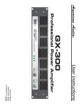 American Audio GX-300 Specifications