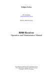 RF Technology Eclipse Series Operating instructions