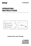 PYLE Audio PLCD20CH Operating instructions