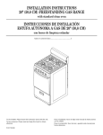 (50.8cm)freestandinggasrange instruccionesde instalacion