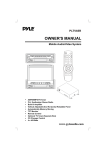 PYLE Audio PLTV65R Owner`s manual