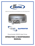 MF DIGITAL OptiEC OptiPrinter Specifications