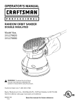 Craftsman 315.279890 Operator`s manual